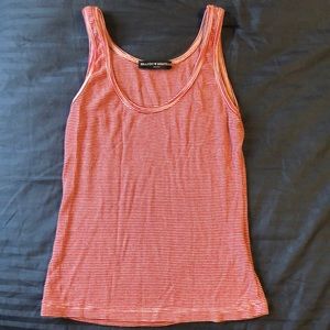 Brandy Melville Red & White Striped Tee